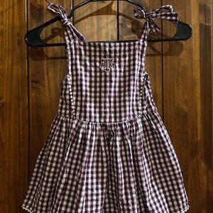 Texas A&M - Maroon and White Checkered girls dress